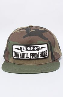 HUF The Downhill Snapback Cap in Camo