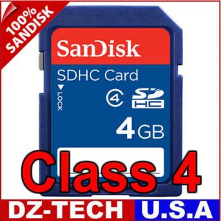 SanDisk 4GB Class 4 SDHC SD HC Flash Memory Card New 4G