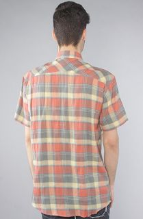 CHAMBERS The McLumpkin SS Buttondown Shirt in Brown Red Plaid