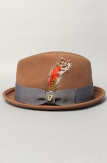 Brixton The Gain Fedora in Pecan Felt