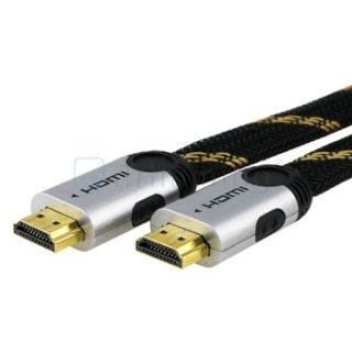 Premium Flat 6ft 24K Gold HDMI Cable 1080p M M for HDTV