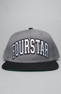 Fourstar Clothing The Four Starter Snapback Cap in Black Grey
