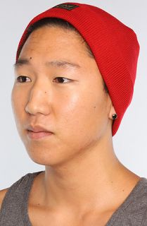 Obey The Jobber Beanie in Red Concrete