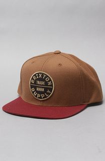 Brixton The Oath III Hate in Caramel Burgundy