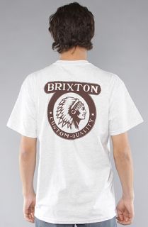 Brixton The Native Standard Tee in Ash