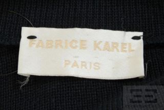 Fabrice Karel Paris Navy Double Breasted Crest Jacket
