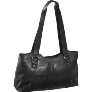 Handbags Derek Alexander Inset Top Zip, Scalloped Black 
