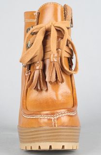 MIA Shoes The Naomi Boot in Tan Concrete