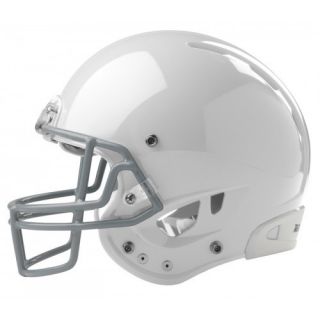  NRG Quantum White Youth Football Helmet w Grey Face Mask
