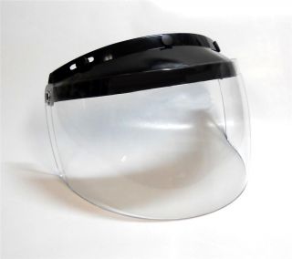 Clear Flip Up Face Shield by Gmax for All Standard 3 Snap Helmets