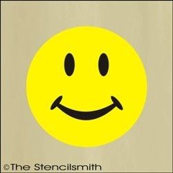  1677 Stencil Smiley Face Smile Happy