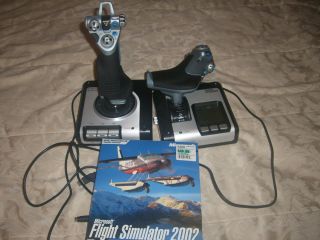   X52 Flight simulator joystick throttle and microsoft flight sim 2002