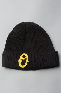 Obey The Old Times Beanie in Black Concrete