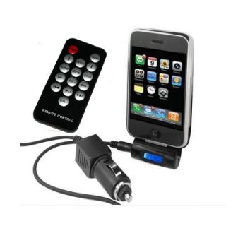 New FM Transmitter + Car Charger + Remote For iPhone 4 4S 3GS 3G iPod