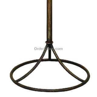 Huge 67 Tall Metal Floor Candle Holder Abstract Iron