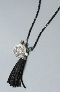 Cohen The Black Tassle Necklace Concrete