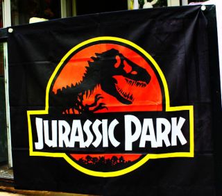 Jurassic Park Movie Action Figures Sign Banner Flag B0003