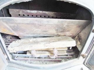 Vintage Heavy Duty Wood Burning Cast Iron Stove Furnace