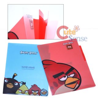 Rovio Angry Birds Multipurpose File Holder 3 Tab Poly Folder Set