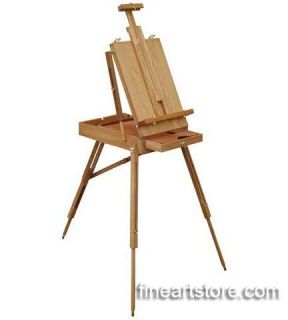   Style Full Box Plein Air Easel Solid Wood Folds into Compact Box NEW
