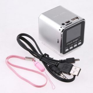 Mini Digital Portable Music  Player USB Speaker FM Radio USB Disk