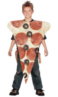 Pizza Slice Child Costume Food Theme Funny Kids Foam Attire Halloween