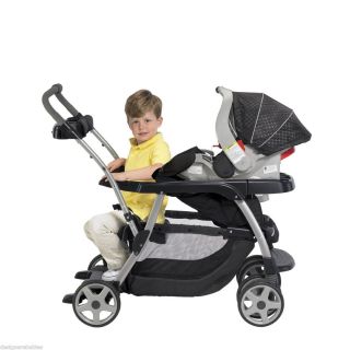  to Go Stand N Ride Duo Double Stroller Metropolis Black 1812943