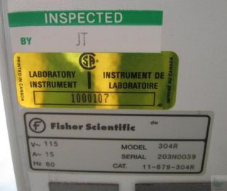 Fisher Scientific Isotemp Laboratory Specimen Incubator Model 304R