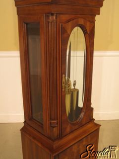 18173 Fancher Inlaid Mahogany Tall Case Grandfather Clock