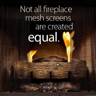 Fireplace Mesh Screen Curtain 26 High 9 26 Includes Two Panels Each