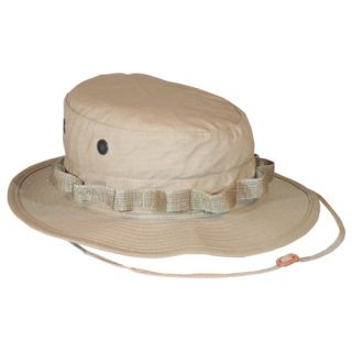  Tan Ripstop Bush Boonie Hat Vietnam Era Hot Weather Fishing Hat