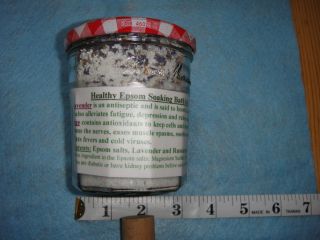 Epsom Salts Lavender Sage Bath Foot Soak 17oz Jar Organic Pakuabay