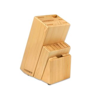 crafted from a handsome hardwood and angled to keep cutlery easy to