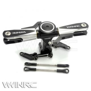 VWINRC Flybarless Head for 500 RC Helicopter Trex Black 100 Alloy