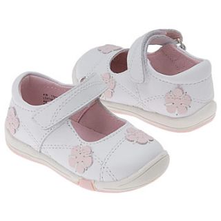 Kids Jumping Jacks  Baby Daphne Inf/Tod Wht Lthr W/Baby Pink Shoes