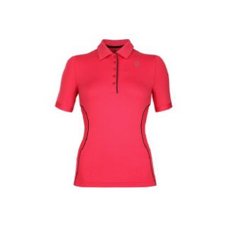 Accessories K Swiss Womens Short Sleeve Polo Rouge Red/Black Shoes