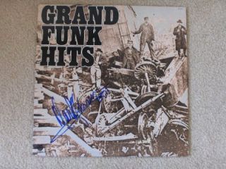Grand Funk Railroad Signed LP Record with Proof COA