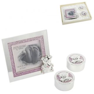  Silver Plated Photo Frame First Tooth Curl Box Christening Gift