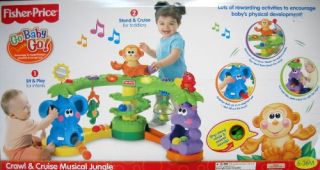 FISHER PRICE CRAWL CRUISE MUSICAL JUNGLE GO BABY GO N1415 new in box