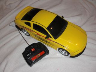 Fast Lane RC 1 10 Remote Control Yellow Mustang GT Race Car