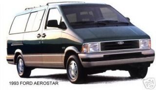 1993 Ford Aerostar Van Green Refri Magnet