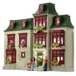 Fisher Price Loving Family Home for the Holidays Dollhouse + FURNITURE