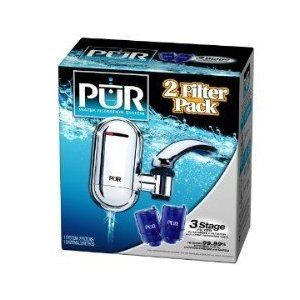 PUR FM 3800 Faucet Mount 2 Water Filter Sport Bottle