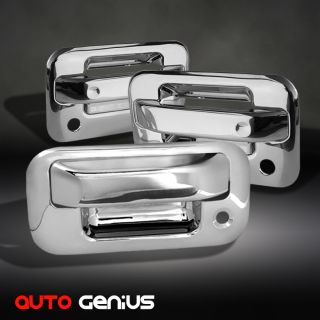 04 08 Ford F150 2dr Chrome Tailgate Tail Gate Door Handle Covers Trim