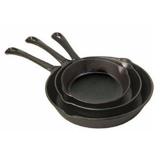 features high quality cast iron pans evenly distribute heat even when