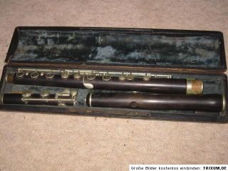  , very old &unusual wooden French flute B.Verdeau pre 1878 flauta