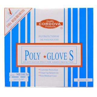 Food Service Polyethelyne Gloves Medium 100 BX
