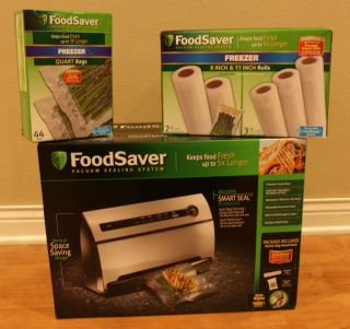 FoodSaver V3840 SmartSeal Vacuum Sealer Additional Rolls and Expansion