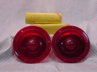 1960 1961 Ford Falcon Pair Tail Light Stop 2 lens Taillight Cover NOS
