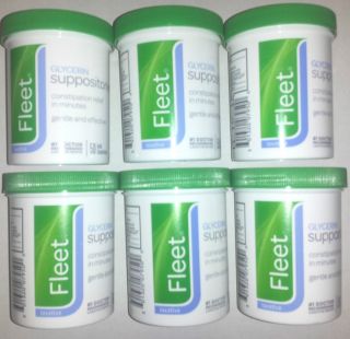 Fleet Glycerin Suppositories Laxatives 300ct Adult